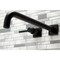 Kingston Brass KS6040DL Wall Mount Tub Faucet, Matte Black KS6040DL - alternate 2